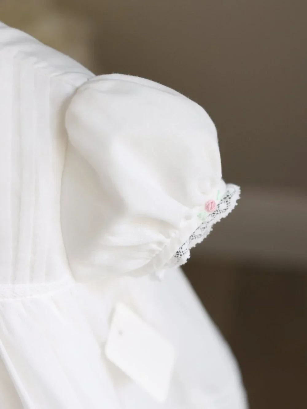 Off White Ivory Heirloom Dress STUNNING Pintuck Lace Embroidery Special Occasion